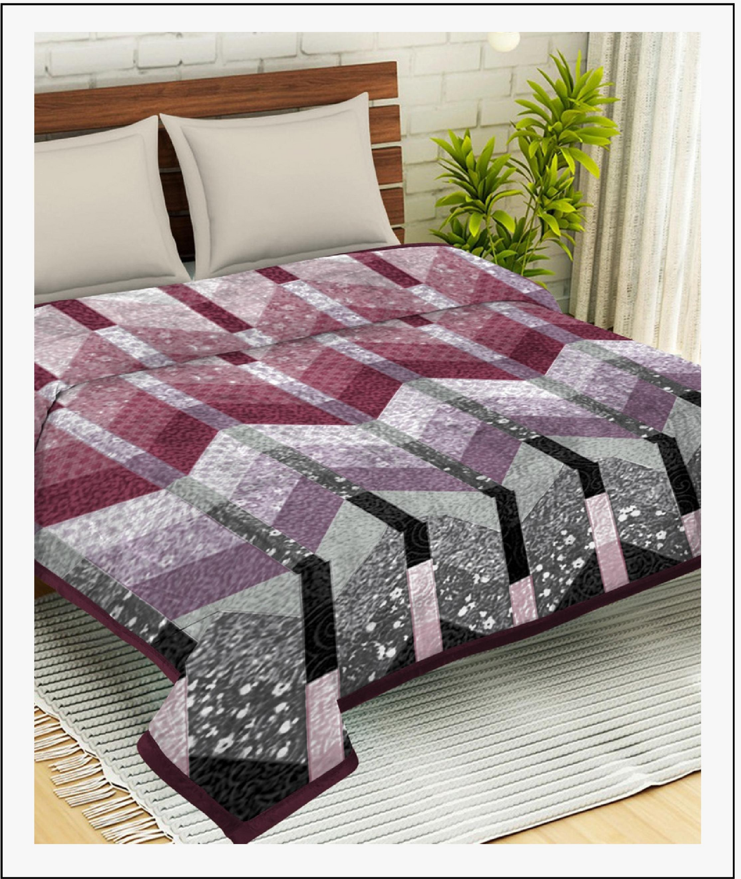 Monte Carlo Double Bed Blanket - CRYSTAL