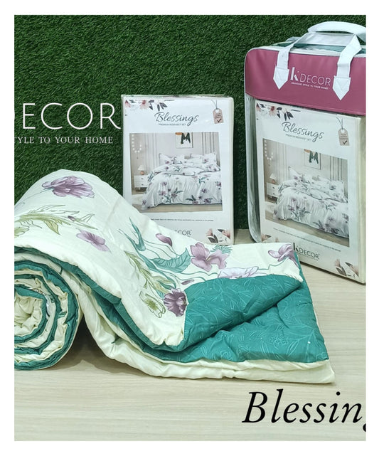 KDECOR 4 Piece Comforter Set - Blessings (Wholesale Pack of 14 Sets of Assorted Designs)