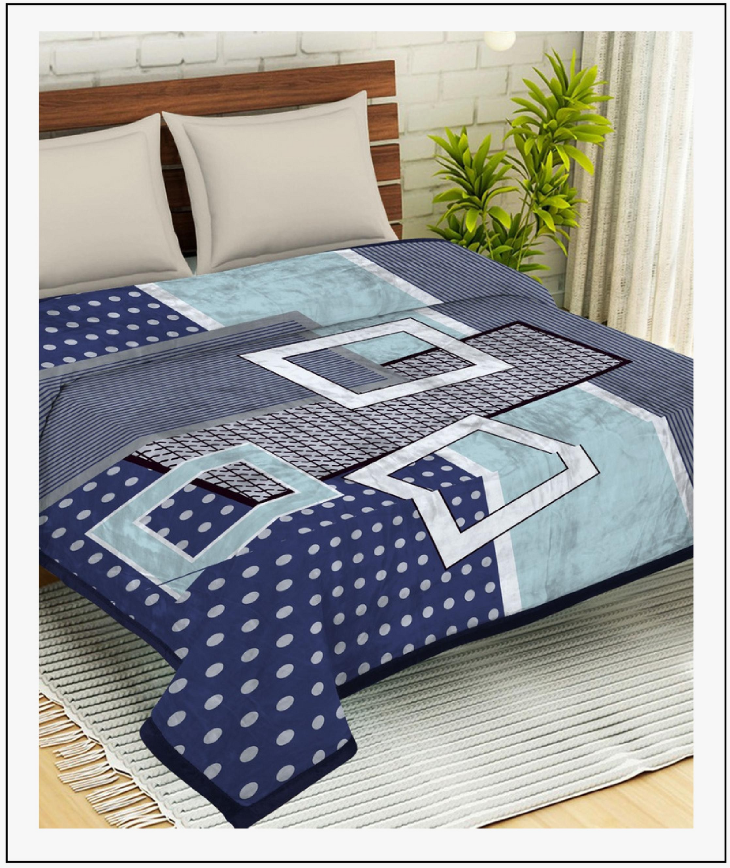 Monte Carlo Double Bed Blanket CRYSTAL (Pack of Blankets